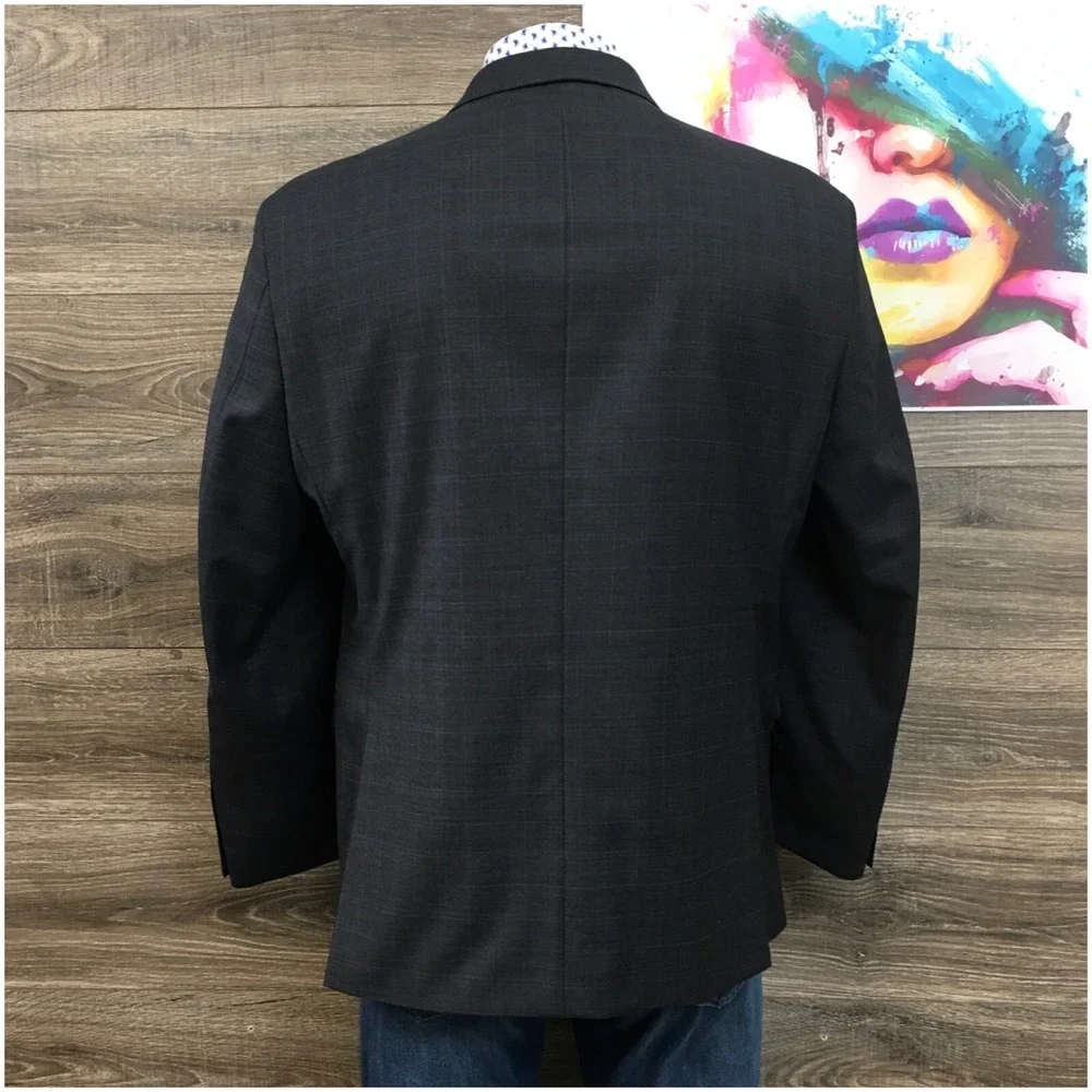 TOMMY‎ HILFIGER Mens Blazer Sport Coat Casual Jacket Size 48R Classic Wool Suit